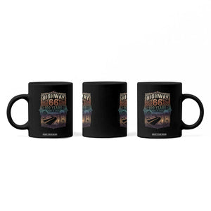 Highway 66 100 Years of the Mother Road Coffee Mug Centennial 1926-2026 Desert Oasis Retro Rainbow Graphic TS02 Print Your Wear