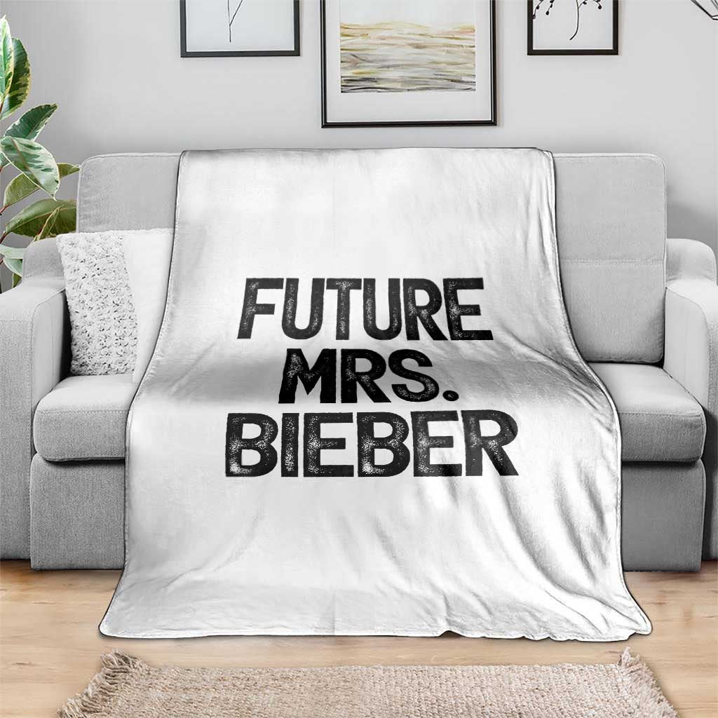 Future Mrs. Pop Star Bride to Be Throw Blanket Iconic Music Fan Gift Vintage TS02 Print Your Wear