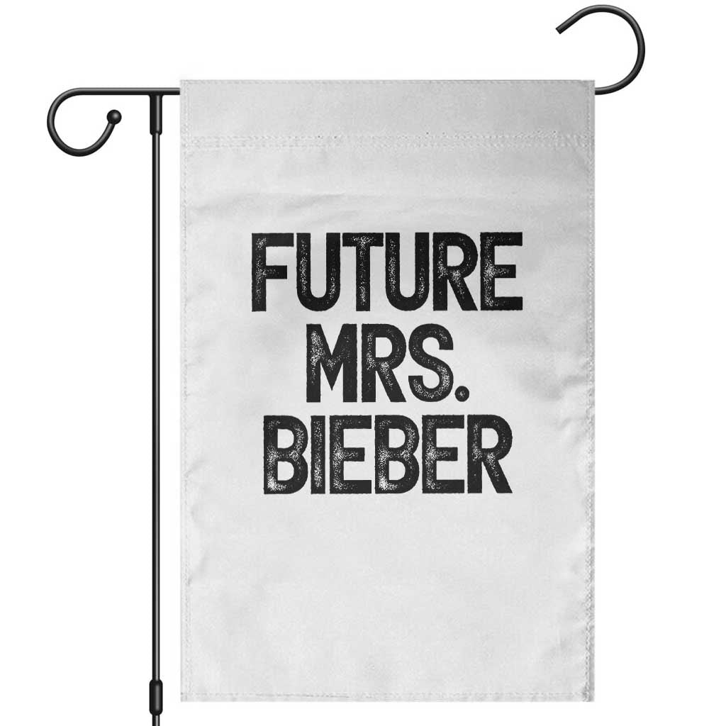 Future Mrs. Pop Star Bride to Be Garden Flag Iconic Music Fan Gift Vintage TS02 White Print Your Wear