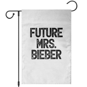 Future Mrs. Pop Star Bride to Be Garden Flag Iconic Music Fan Gift Vintage TS02 White Print Your Wear