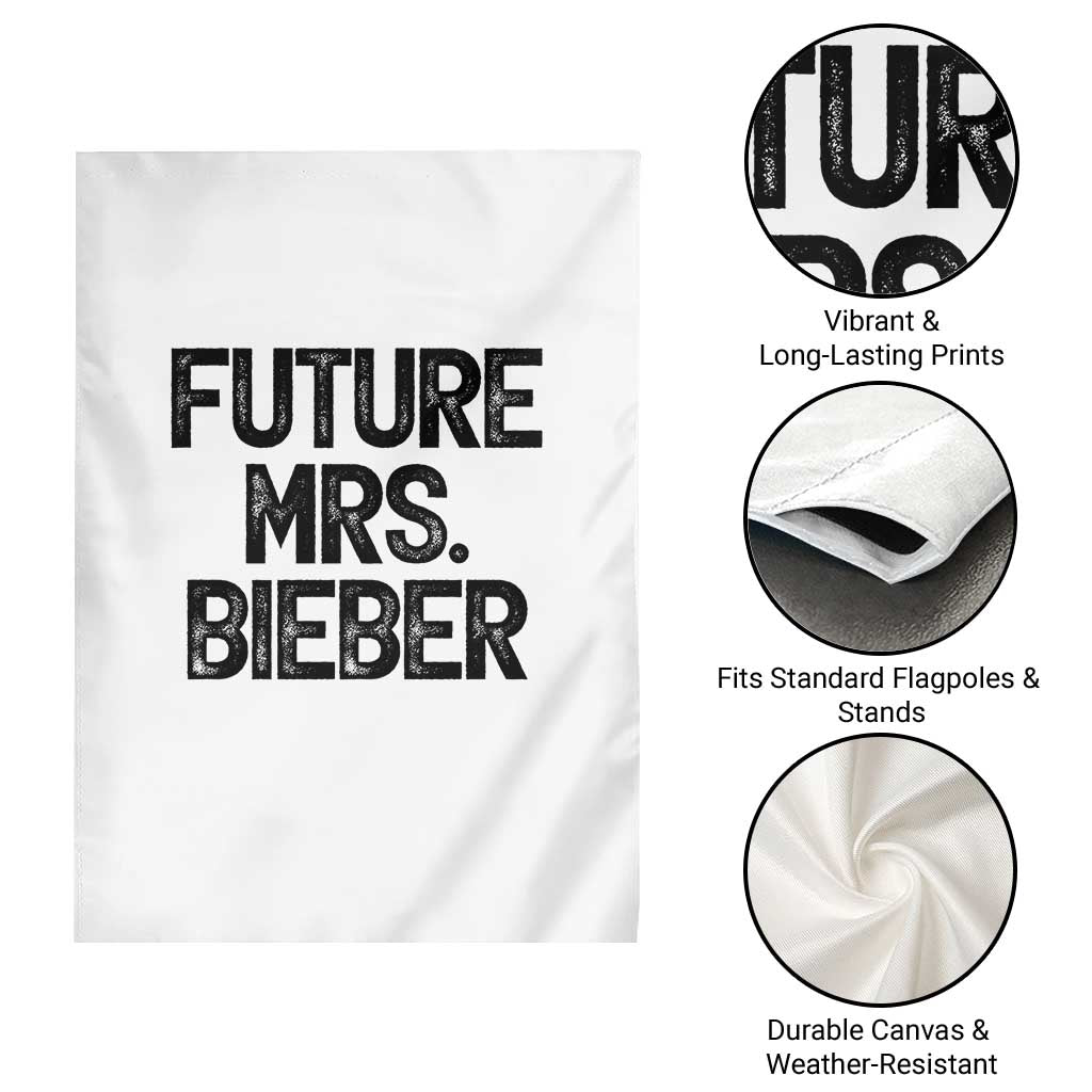Future Mrs. Pop Star Bride to Be Garden Flag Iconic Music Fan Gift Vintage TS02 Print Your Wear