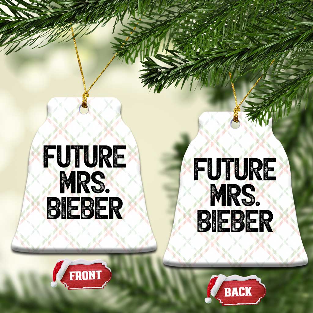Future Mrs. Pop Star Bride to Be Ceramic Ornament Iconic Music Fan Gift Vintage TS02 Print Your Wear