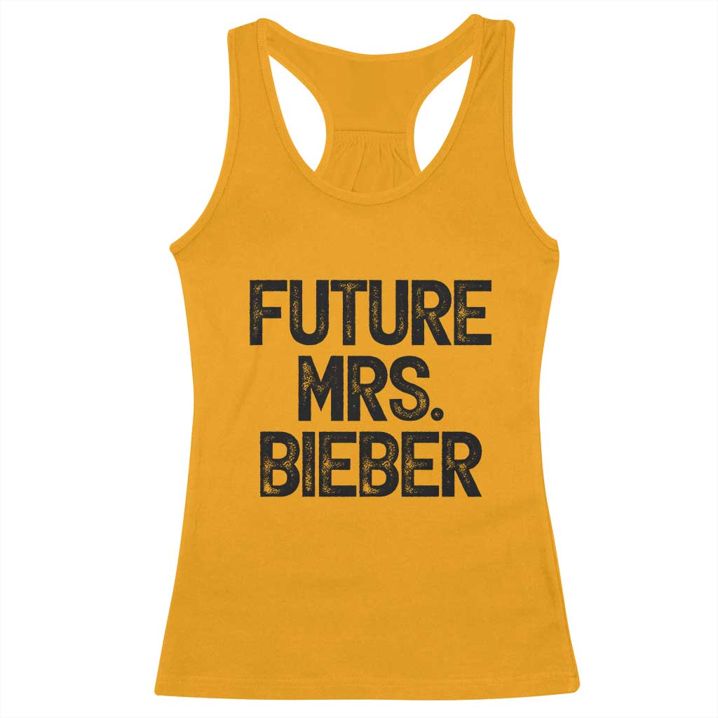 Future Mrs. Pop Star Bride to Be Racerback Tank Top Iconic Music Fan Gift Vintage TS02 Gold Print Your Wear