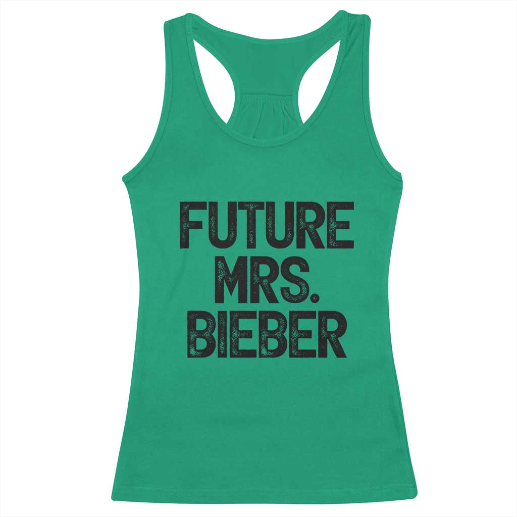 Future Mrs. Pop Star Bride to Be Racerback Tank Top Iconic Music Fan Gift Vintage TS02 Irish Green Print Your Wear