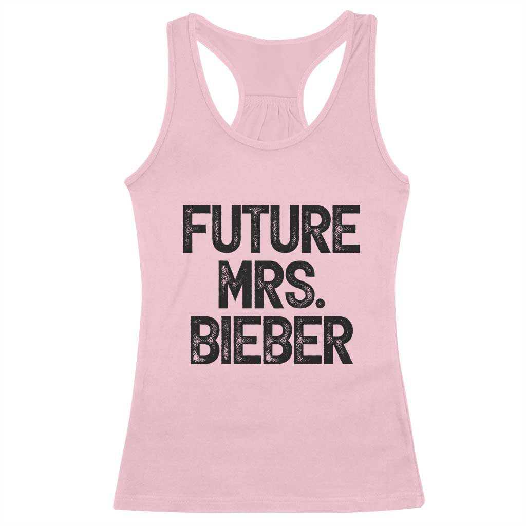Future Mrs. Pop Star Bride to Be Racerback Tank Top Iconic Music Fan Gift Vintage TS02 Light Pink Print Your Wear