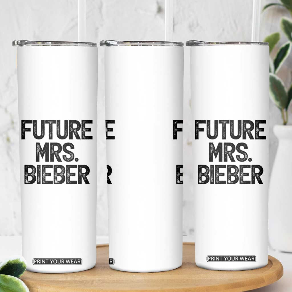 Future Mrs. Pop Star Bride to Be Skinny Tumbler Iconic Music Fan Gift Vintage TS02 Print Your Wear