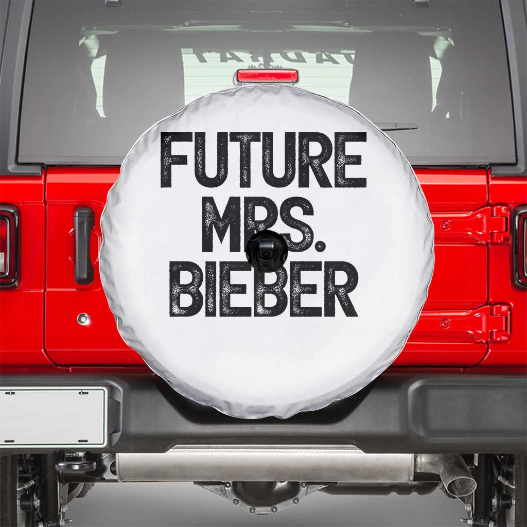 Future Mrs. Pop Star Bride to Be Spare Tire Cover Iconic Music Fan Gift Vintage TS02 White Print Your Wear