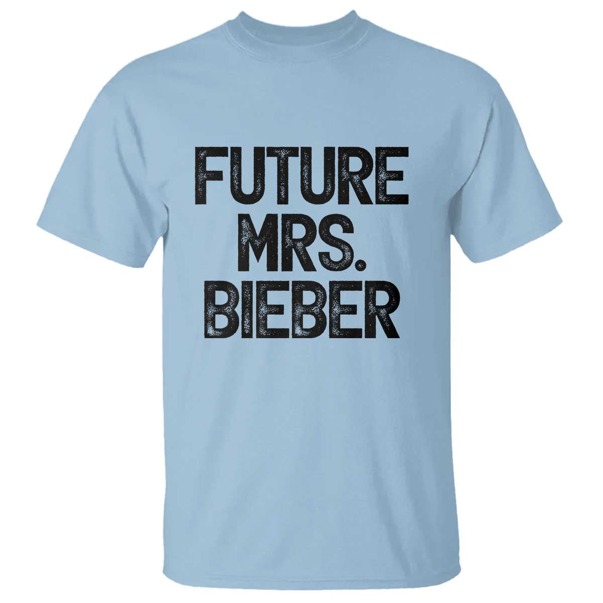 Future Mrs. Pop Star Bride to Be T Shirt Iconic Music Fan Gift Vintage TS02 Light Blue Print Your Wear