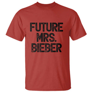 Future Mrs. Pop Star Bride to Be T Shirt Iconic Music Fan Gift Vintage TS02 Red Print Your Wear