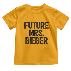 Future Mrs. Pop Star Bride to Be Toddler T Shirt Iconic Music Fan Gift Vintage TS02 Gold Print Your Wear