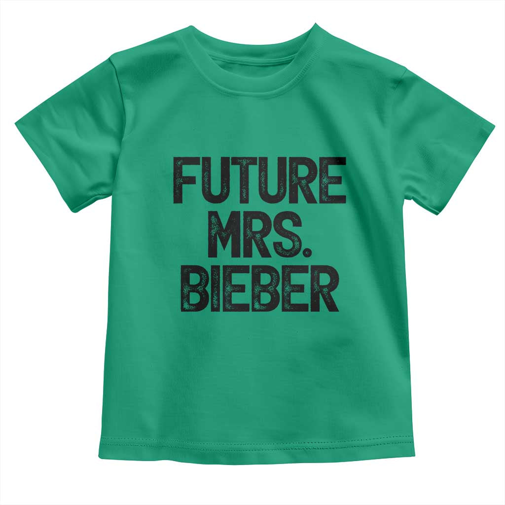 Future Mrs. Pop Star Bride to Be Toddler T Shirt Iconic Music Fan Gift Vintage TS02 Irish Green Print Your Wear