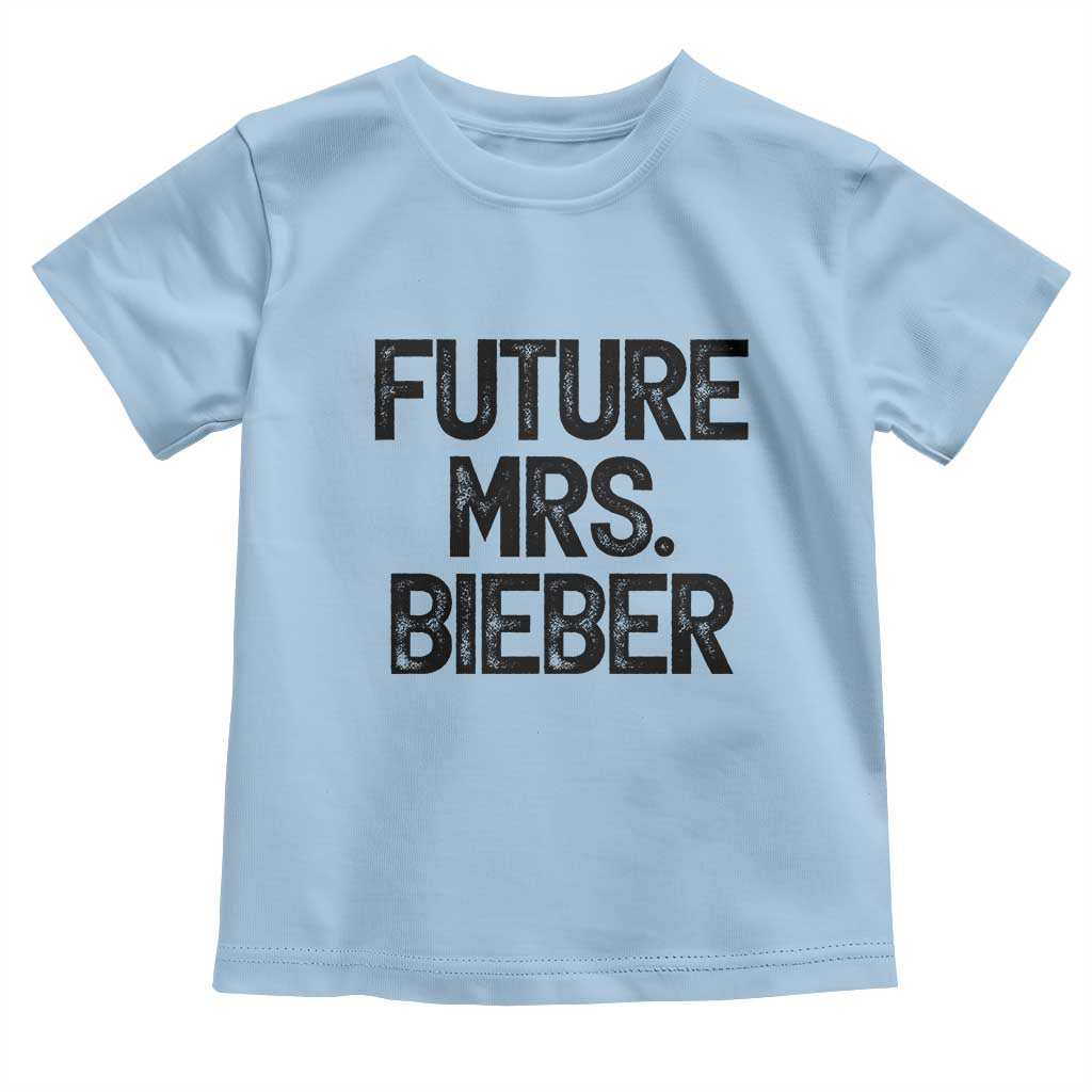 Future Mrs. Pop Star Bride to Be Toddler T Shirt Iconic Music Fan Gift Vintage TS02 Light Blue Print Your Wear