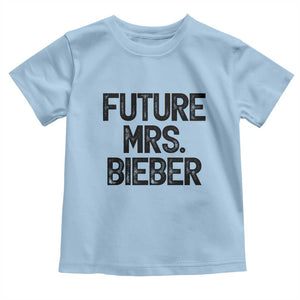 Future Mrs. Pop Star Bride to Be Toddler T Shirt Iconic Music Fan Gift Vintage TS02 Light Blue Print Your Wear