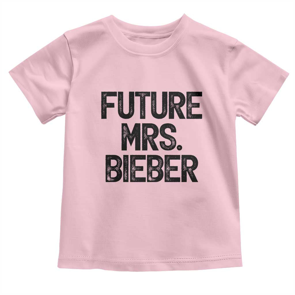 Future Mrs. Pop Star Bride to Be Toddler T Shirt Iconic Music Fan Gift Vintage TS02 Light Pink Print Your Wear