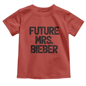 Future Mrs. Pop Star Bride to Be Toddler T Shirt Iconic Music Fan Gift Vintage TS02 Red Print Your Wear