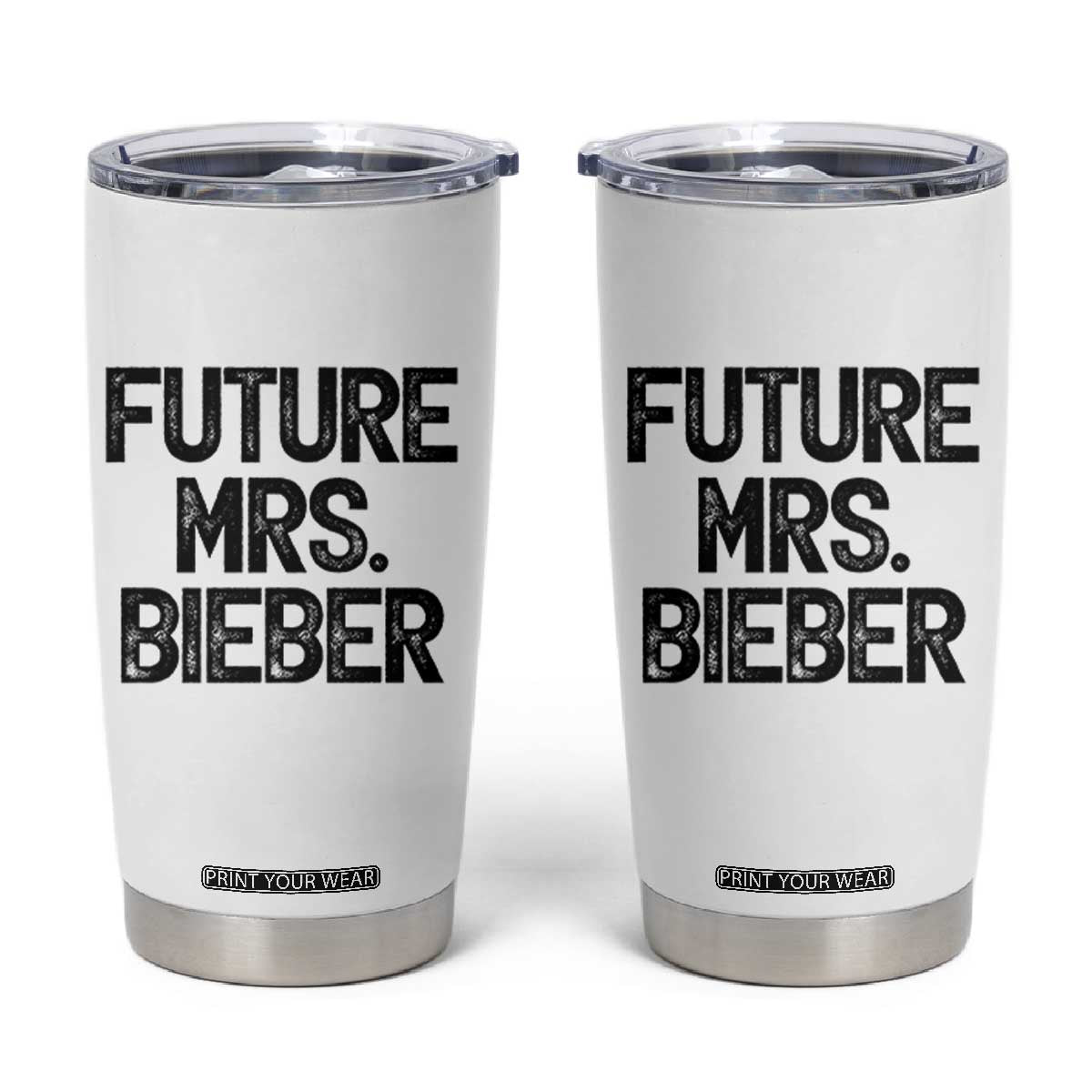 Future Mrs. Pop Star Bride to Be Tumbler Cup Iconic Music Fan Gift Vintage TS02 White Print Your Wear