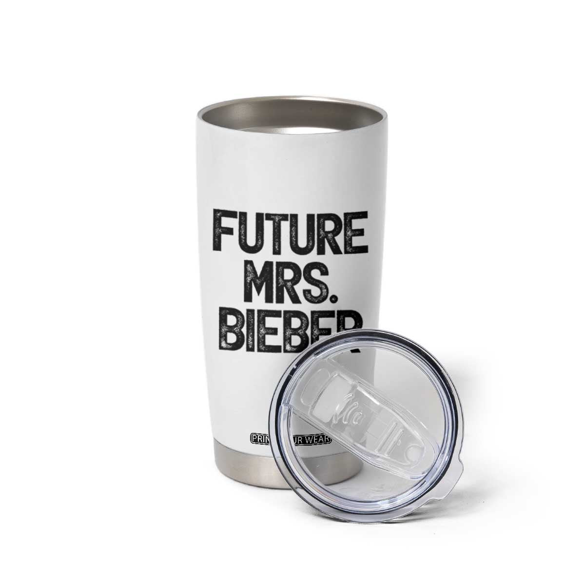Future Mrs. Pop Star Bride to Be Tumbler Cup Iconic Music Fan Gift Vintage TS02 Print Your Wear