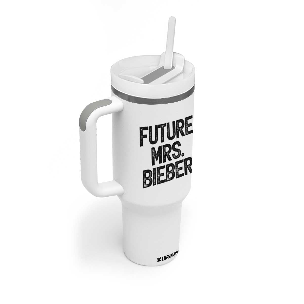 Future Mrs. Pop Star Bride to Be Tumbler With Handle Iconic Music Fan Gift Vintage TS02 Print Your Wear
