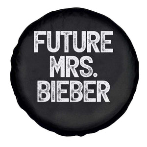 Future Mrs. Pop Star Bride to Be White Script Spare Tire Cover Iconic Music Fan Gift Vintage TS02 Print Your Wear