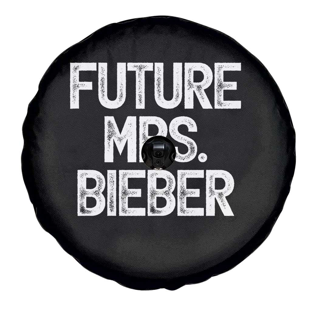 Future Mrs. Pop Star Bride to Be White Script Spare Tire Cover Iconic Music Fan Gift Vintage TS02 Print Your Wear