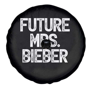 Future Mrs. Pop Star Bride to Be White Script Spare Tire Cover Iconic Music Fan Gift Vintage TS02 Print Your Wear