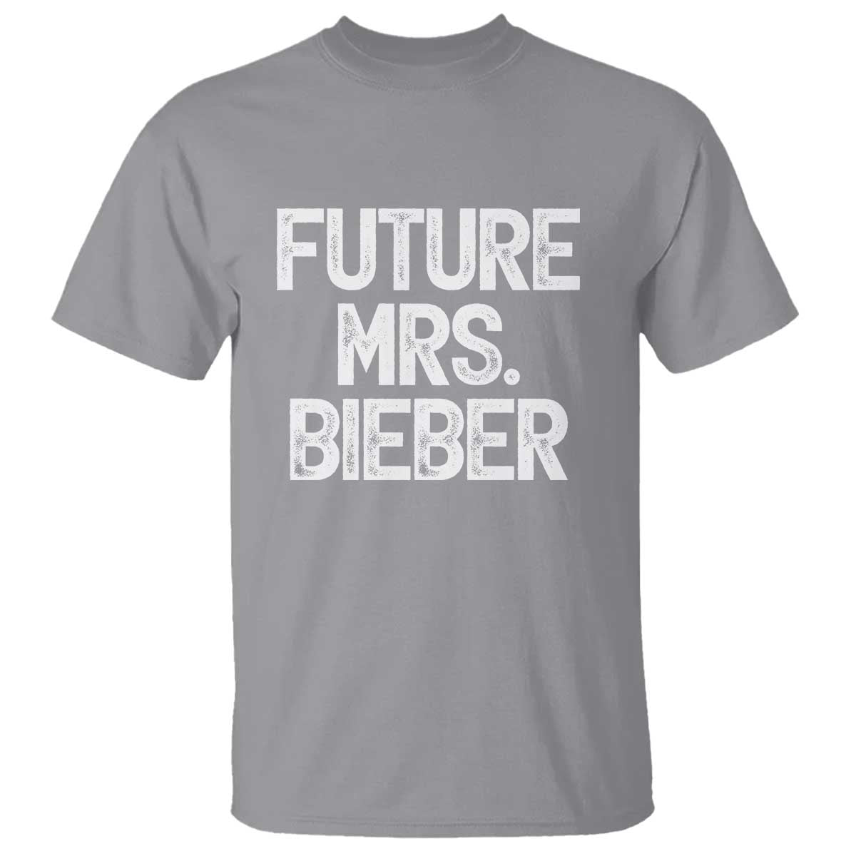 Future Mrs. Pop Star Bride to Be White Script T Shirt Iconic Music Fan Gift Vintage TS02 Sport Gray Print Your Wear