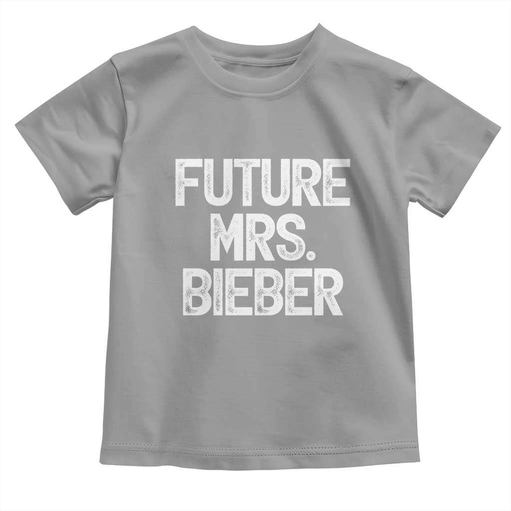 Future Mrs. Pop Star Bride to Be White Script Toddler T Shirt Iconic Music Fan Gift Vintage TS02 Sport Gray Print Your Wear