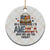 Patriotic Bald Eagle Ceramic Ornament How Free Are You Tonight 4th of July TS02 1pc Christmas Plaid Print Your Wear