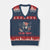 George Washington Rides Bald Eagle V-Neck Knit Sweater Vest You Free Tonight Patriotic 4th of July TS02 Navy Red Print Your Wear