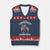 Battle of Lexington and Concord V-Neck Knit Sweater Vest American Revolution April 19 1775 Patriotic TS02 Navy Red Print Your Wear