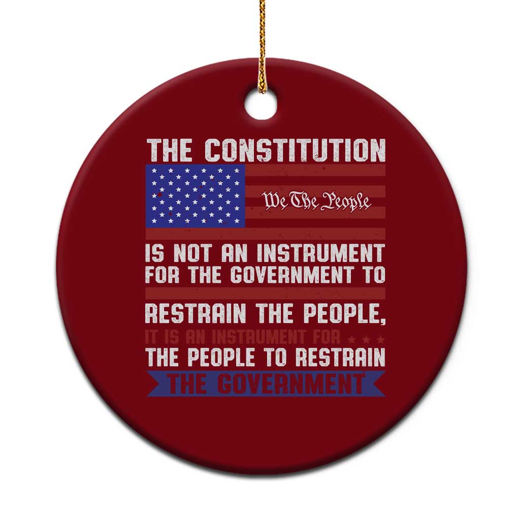 Constitution Liberty American Patriotic Ceramic Ornament We The People US Flag TS02 1pc Red Print Your Wear