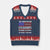 Constitution Liberty American Patriotic V-Neck Knit Sweater Vest We The People US Flag TS02 Navy Red Print Your Wear