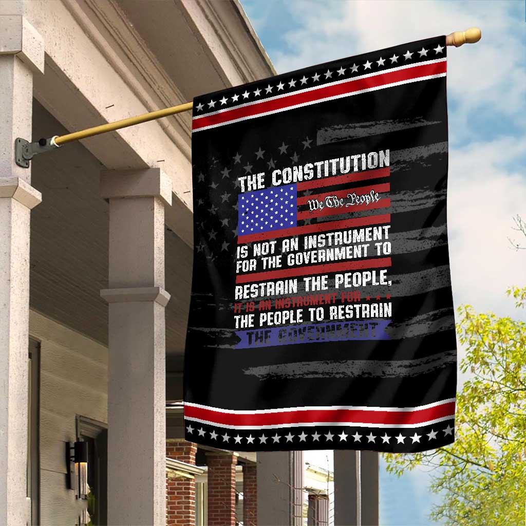 Constitution Liberty American Patriotic Garden Flag We The People US Flag TS02 Distressed Black Red Print Your Wear