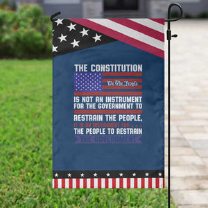 Constitution Liberty American Patriotic Garden Flag We The People US Flag TS02 Classic Blue Black Print Your Wear