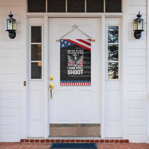 Patriotic Gun Rights Eagle Garden Flag Too Old To Fight Too Slow To Run But Can Still Shoot TS02 Print Your Wear