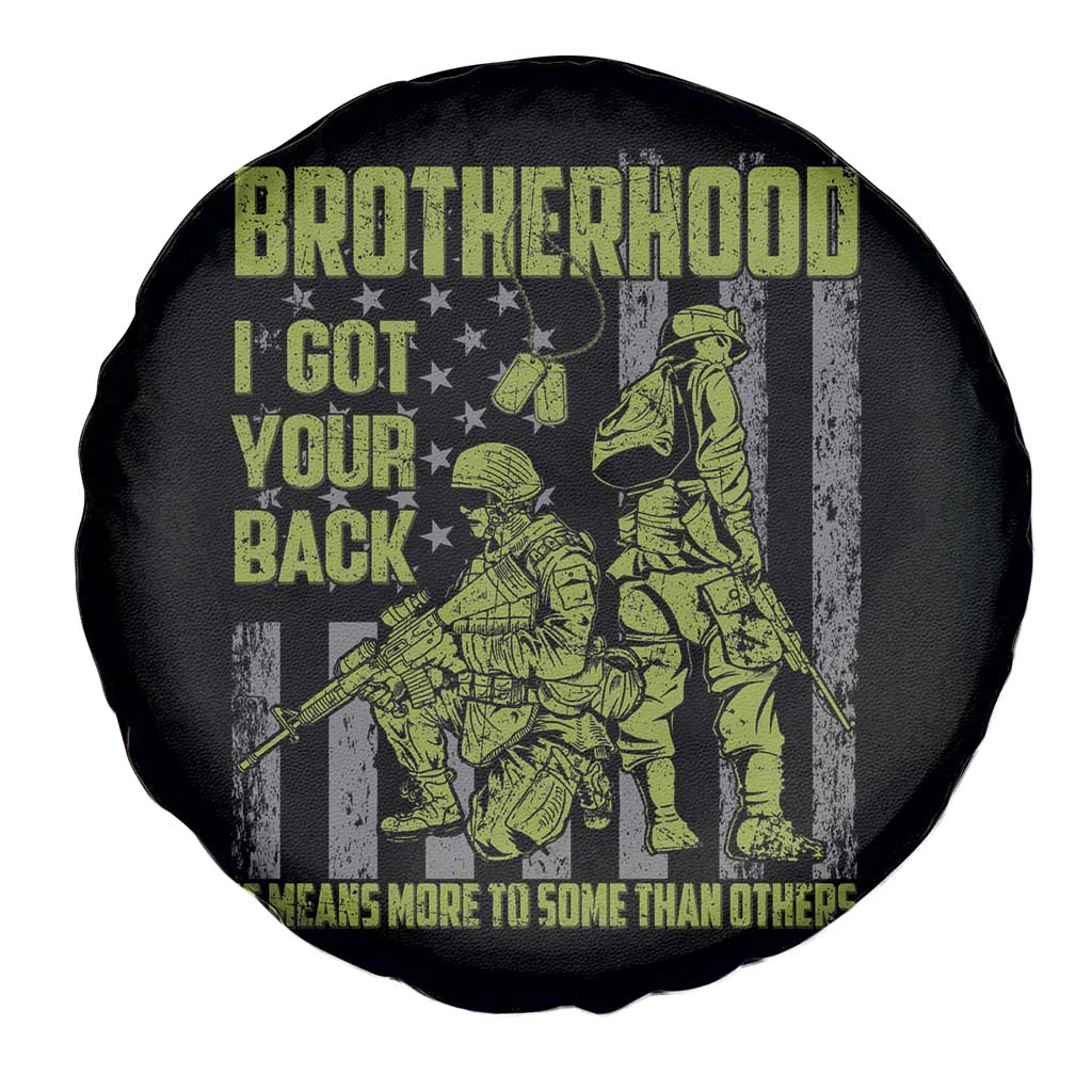 American Veteran Spare Tire Cover Brotherhood Means More To Some Than Others TS02 Print Your Wear