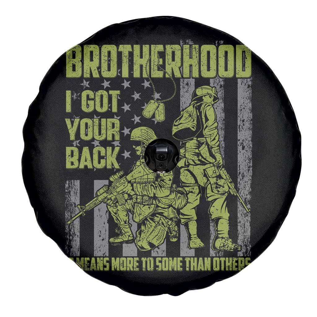 American Veteran Spare Tire Cover Brotherhood Means More To Some Than Others TS02 Print Your Wear