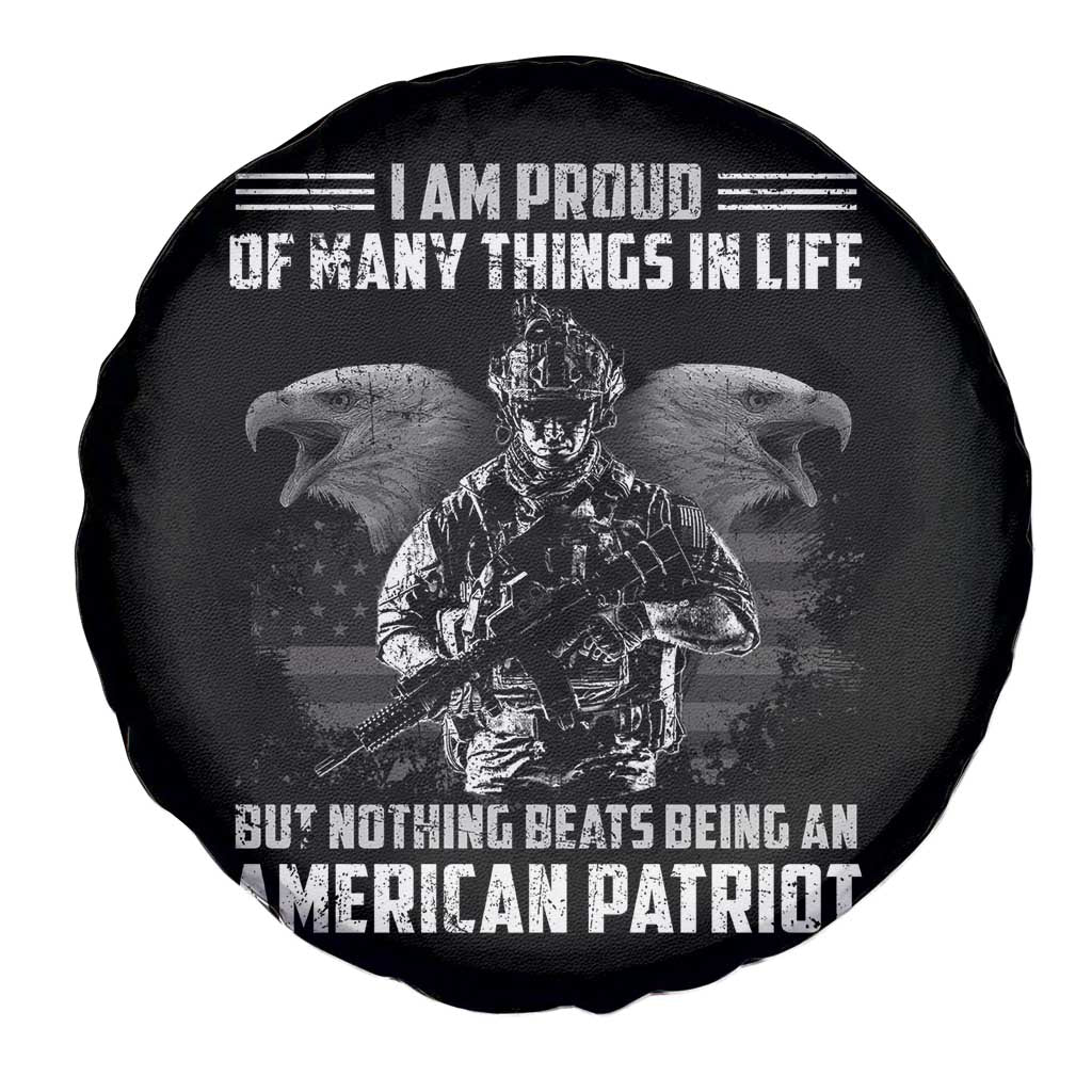 American Veteran Spare Tire Cover I Am Proud Of Many Things In Life But Nothing Beats Being An American Patriot TS02 Print Your Wear
