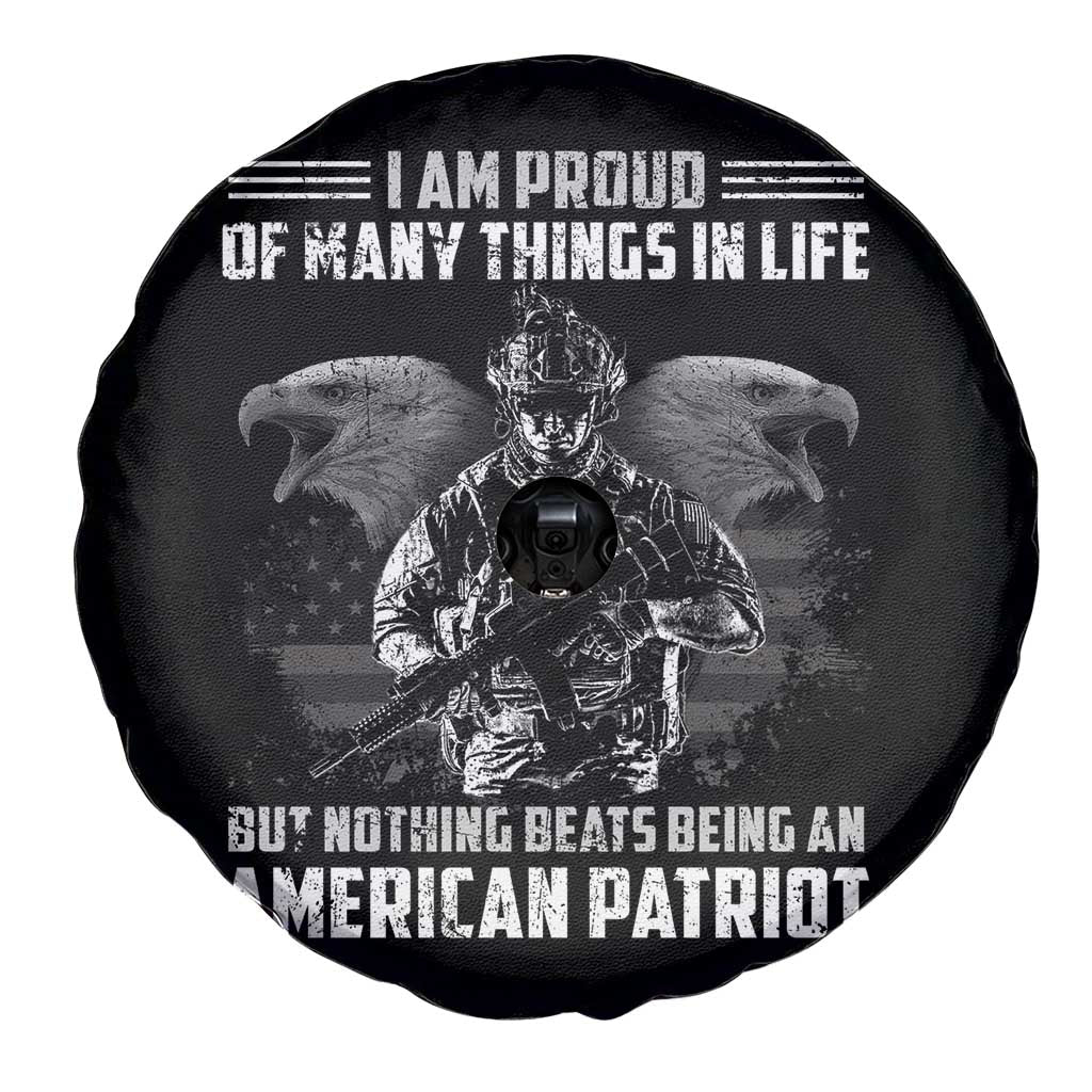 American Veteran Spare Tire Cover I Am Proud Of Many Things In Life But Nothing Beats Being An American Patriot TS02 Print Your Wear