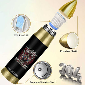 Veteran Bullet Tumbler Honor God Love Your Family And Defend Your Country Christian American Bald Eagle TS02 Print Your Wear