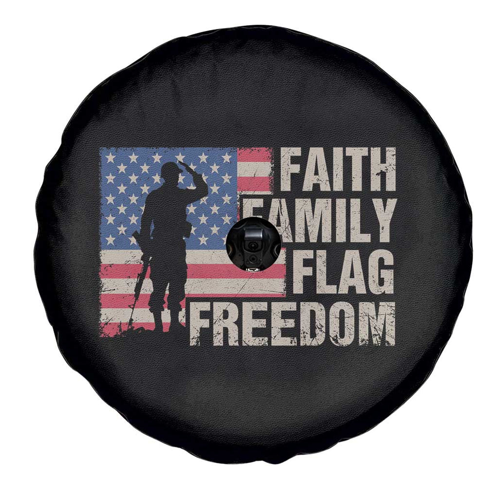American Patriotic Spare Tire Cover Faith Family Flag Freedom US Flag Patriot TS02 Print Your Wear