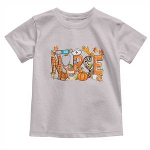 Thanksgiving Fall Nurse Baby Shirt One Thankful Nurse Life Autumn Pumpkin Season TS02 Ice Gray Print Your Wear