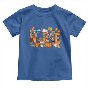 Thanksgiving Fall Nurse Baby Shirt One Thankful Nurse Life Autumn Pumpkin Season TS02 Royal Blue Print Your Wear