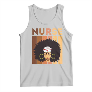 Black Nurse Tank Top Magic Afro Melanin RN Woman TS02 Ash Print Your Wear
