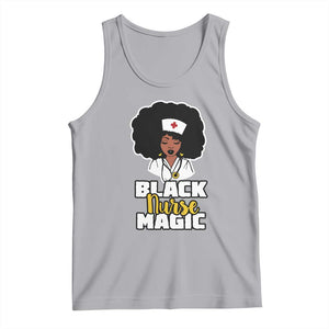 Black Nurse Magic Tank Top Afro Melanin RN Nursing Woman TS02 Athletic Heather Print Your Wear