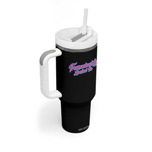 Tremendously Locked In Tumbler With Handle Retro Motivational Quote TS02 Print Your Wear