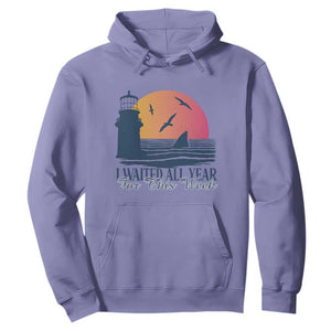 Funny Shark Lover Week Hoodie I Waited All Year For This Week TS02 Violet Print Your Wear
