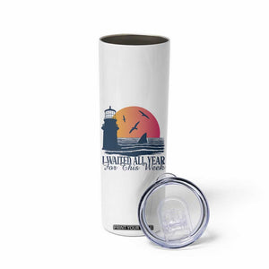 Funny Shark Lover Week Skinny Tumbler I Waited All Year For This Week TS02 Print Your Wear