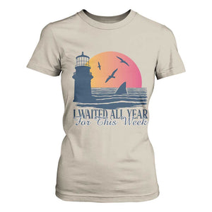 Funny Shark Lover Week T Shirt For Women I Waited All Year For This Week TS02 Sand Print Your Wear