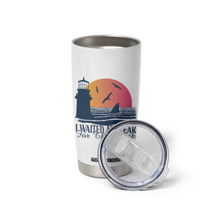 Funny Shark Lover Week Tumbler Cup I Waited All Year For This Week TS02 Print Your Wear